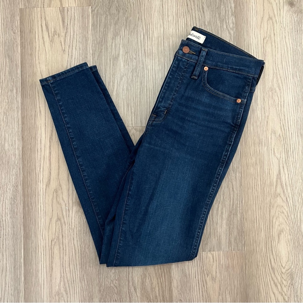 Madewell 10” High Rise Skinny Jeans Dark Wash Size 28T Style F6179